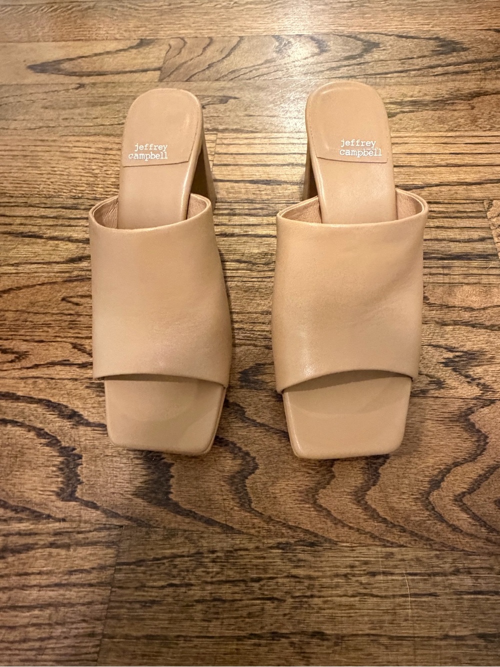 Jeffrey Campbell Caviar Platform Slide Sandal in Dark Nude - Picture 3 of 7